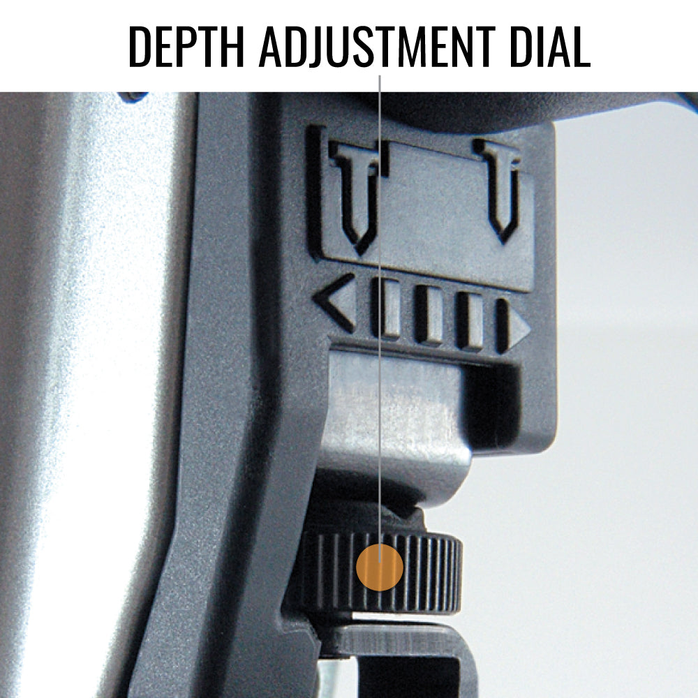 MAX NF255FA Brad Nailer - Depth Adjustment Dial for Precise Nail Setting | nailgun.in