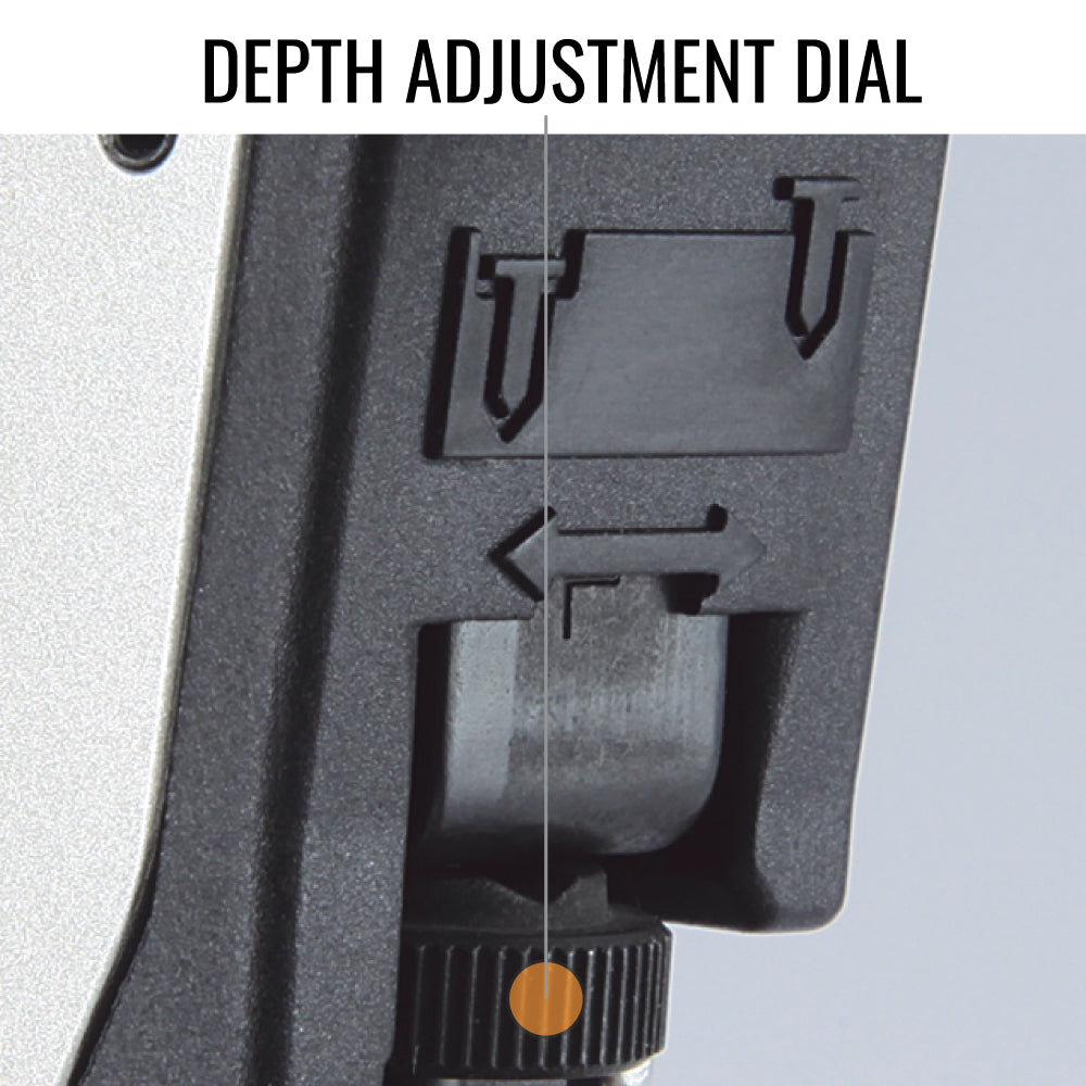 MAX NF565A Finish Nailer - Depth Adjustment Dial for Precise Nail Setting | nailgun.in