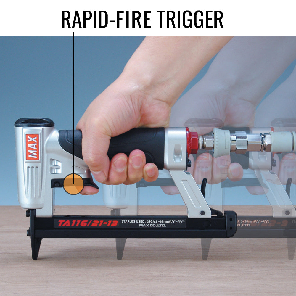MAX TA116 Fine Wire Stapler - Rapid Fire Trigger for High Speed Stapling | nailgun.in
